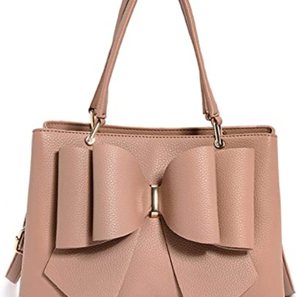 Women's Jenna Triple Compartment Bowtie Satchel Bag